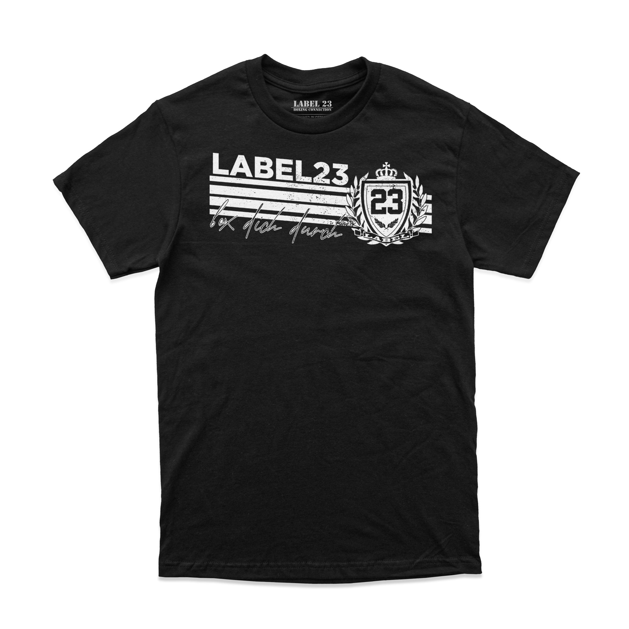 Herren T-Shirt Sports Performance schwarz-weiss