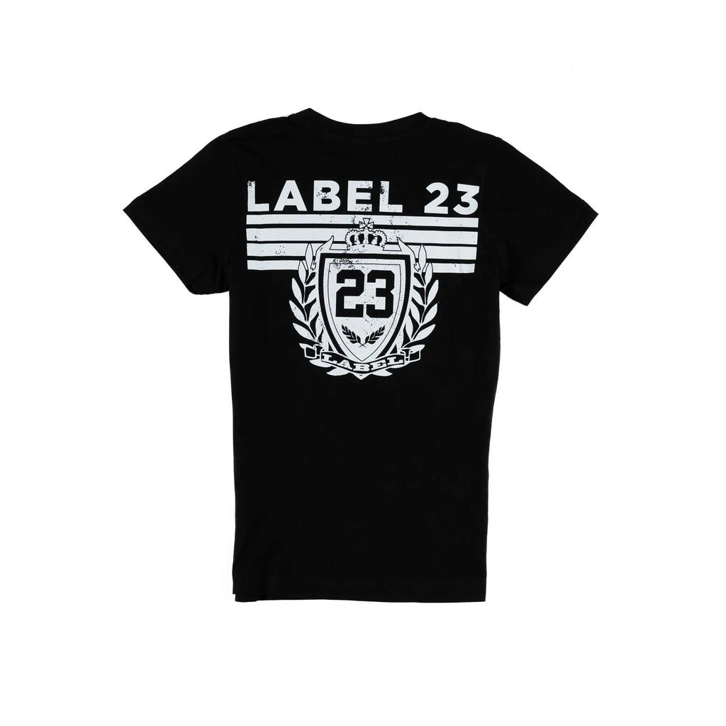 Damen T-Shirt Box dich durch schwarz Label 23