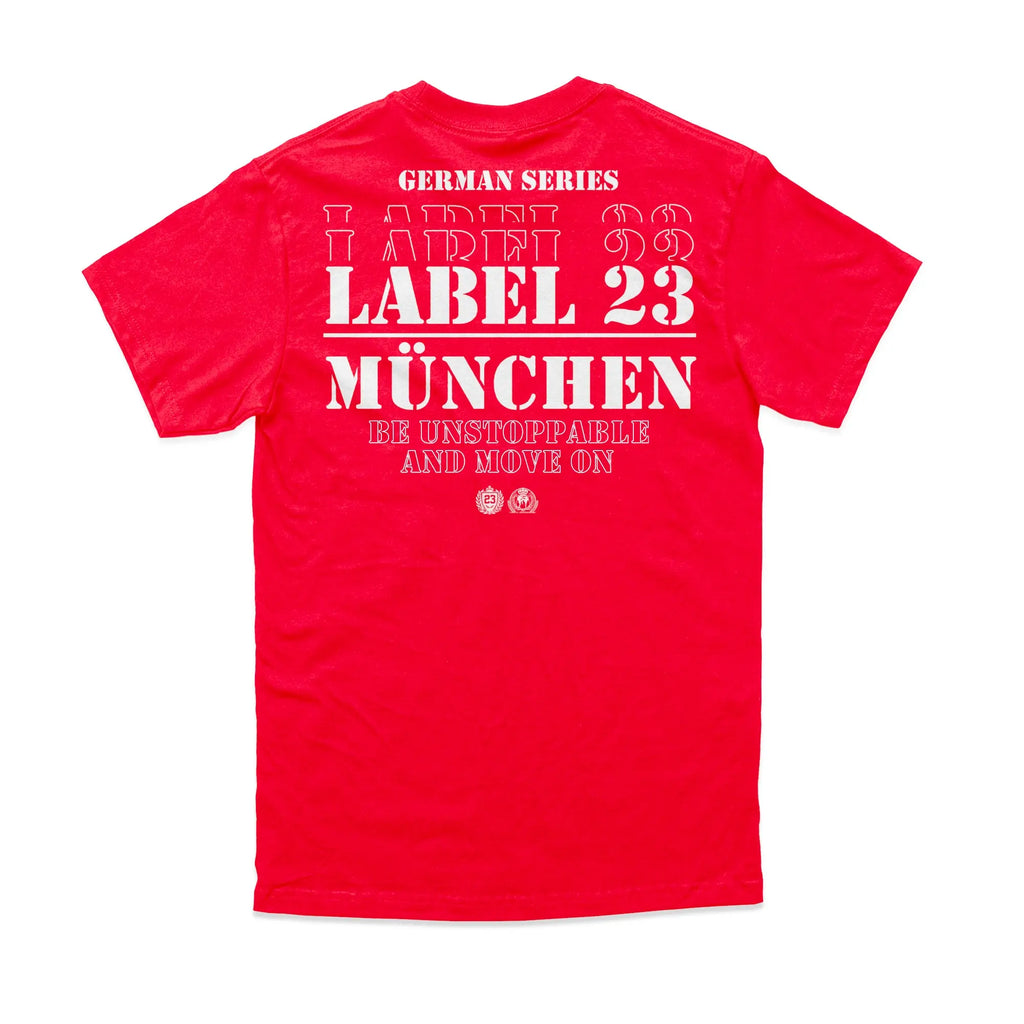 Herren T-Shirt GSL23 München rot-weiss Label 23