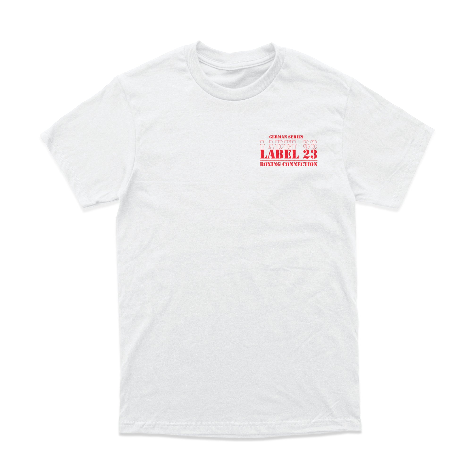 Herren T-Shirt GSL23 Stuttgart weiss-rot Label 23