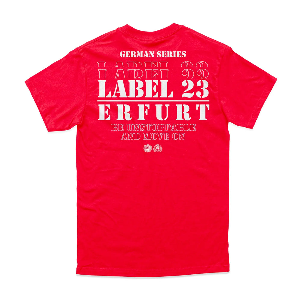 Herren T-Shirt GSL23 Erfurt rot-weiss Label 23