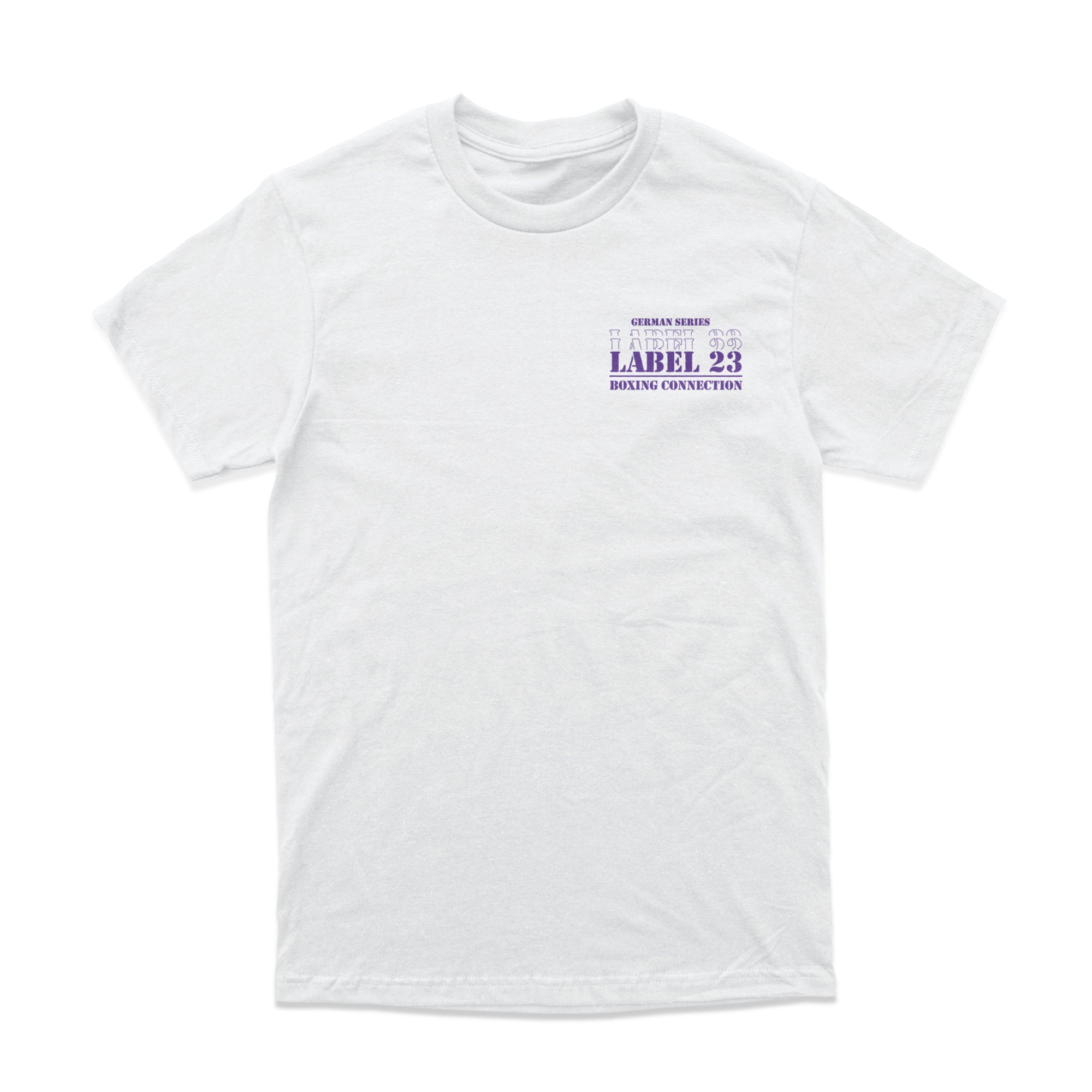 Herren T-Shirt GSL23 Aue weiss-lila Label 23 Label-23