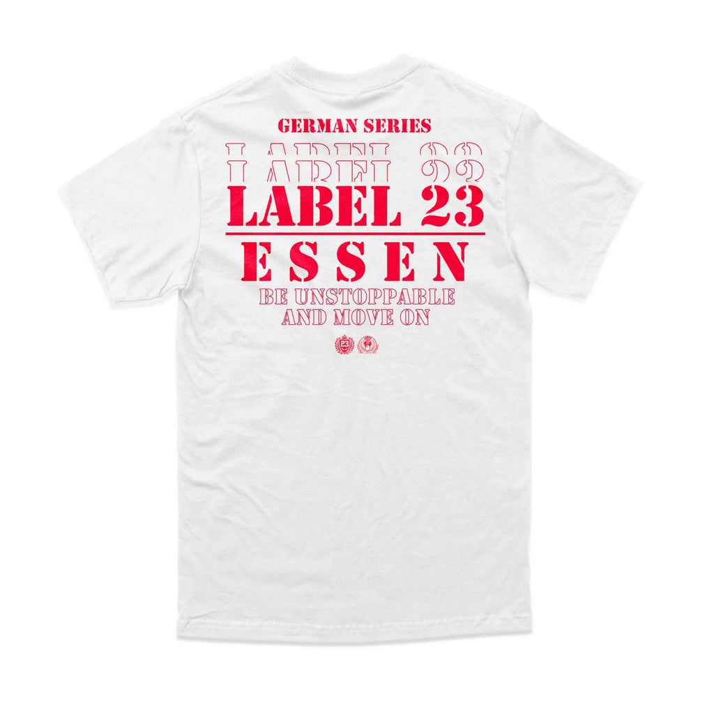 Herren T-Shirt GSL23 Essen weiss-rot Label 23