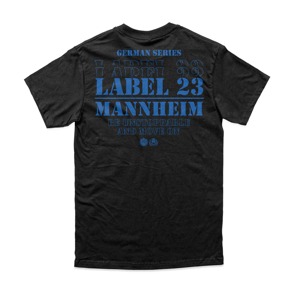 Herren T-Shirt GSL23 Mannheim schwarz-blau Label 23