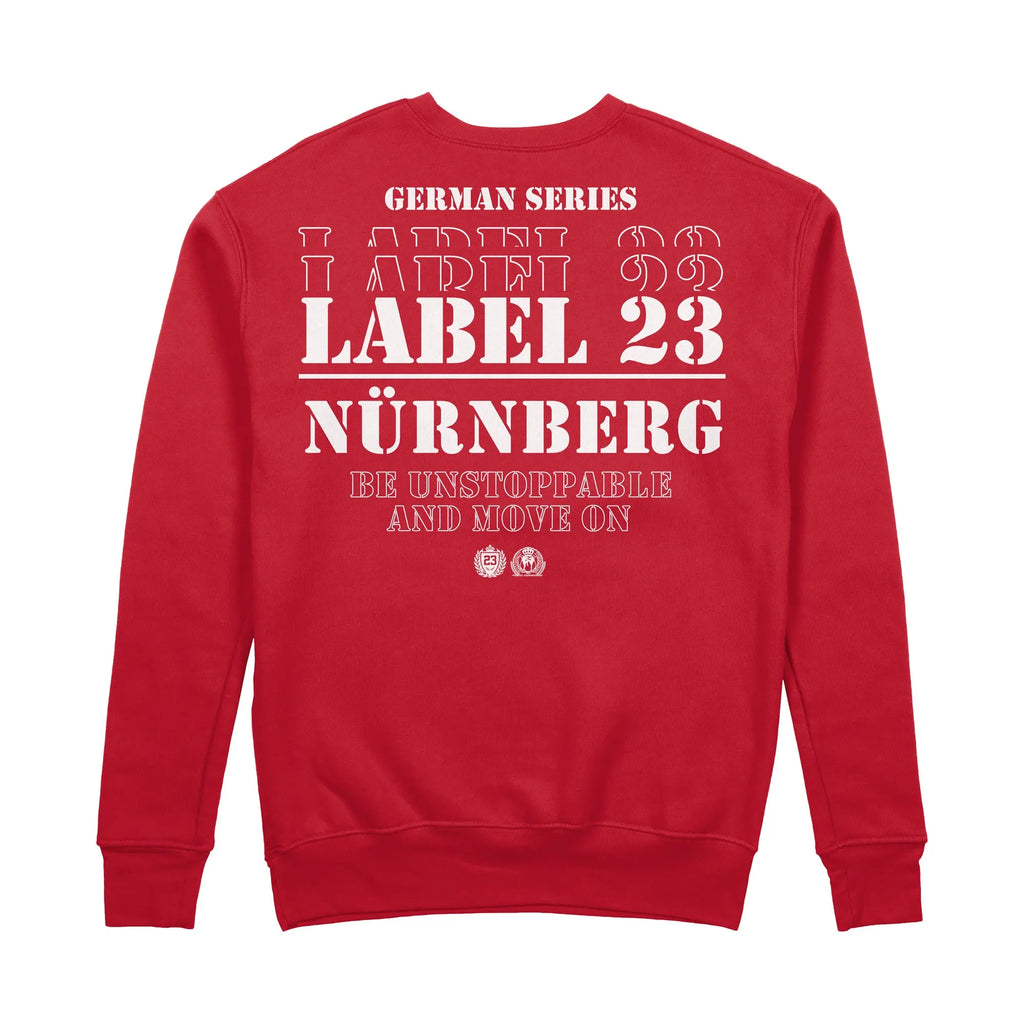 Herren Sweatshirt GSL23 Nürnberg rot-weiss Label 23