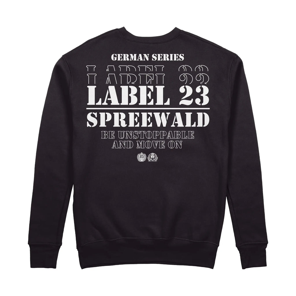 Herren Sweatshirt GSL23 Spreewald schwarz-weiss Label 23