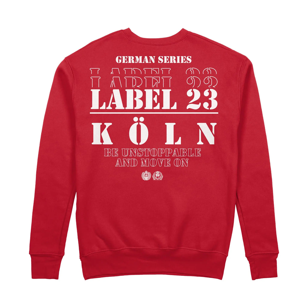 Herren Sweatshirt GSL23 Köln rot-weiss Label 23
