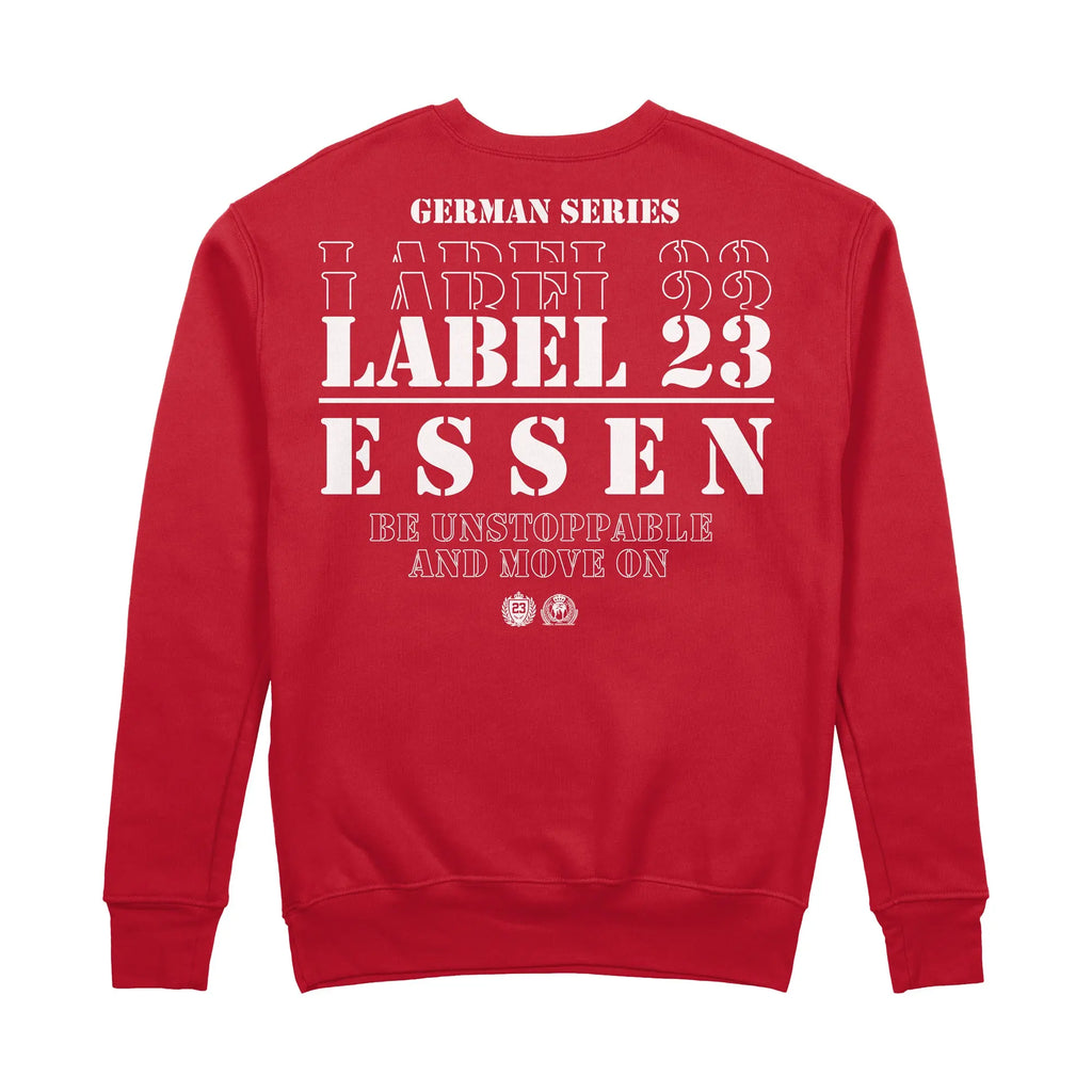 Herren Sweatshirt GSL23 Essen rot-weiss Label 23