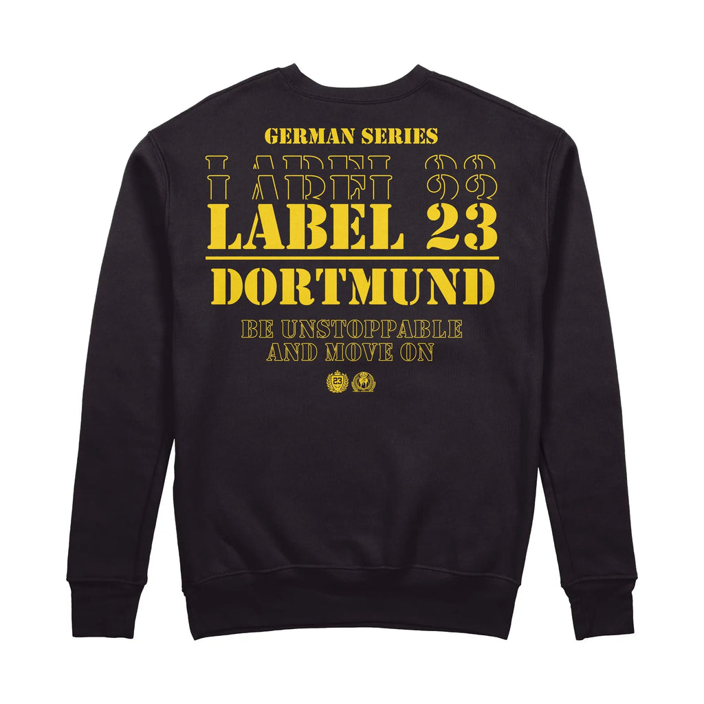 Herren Sweatshirt GSL23 Dortmund schwarz-gelb Label 23