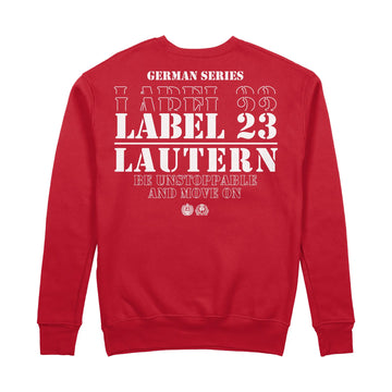 Herren Sweatshirt GSL23 Lautern rot-weiss Label 23