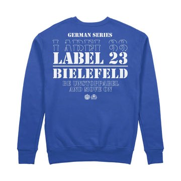 Herren Sweatshirt GSL23 Bielefeld blau-weiss Label 23