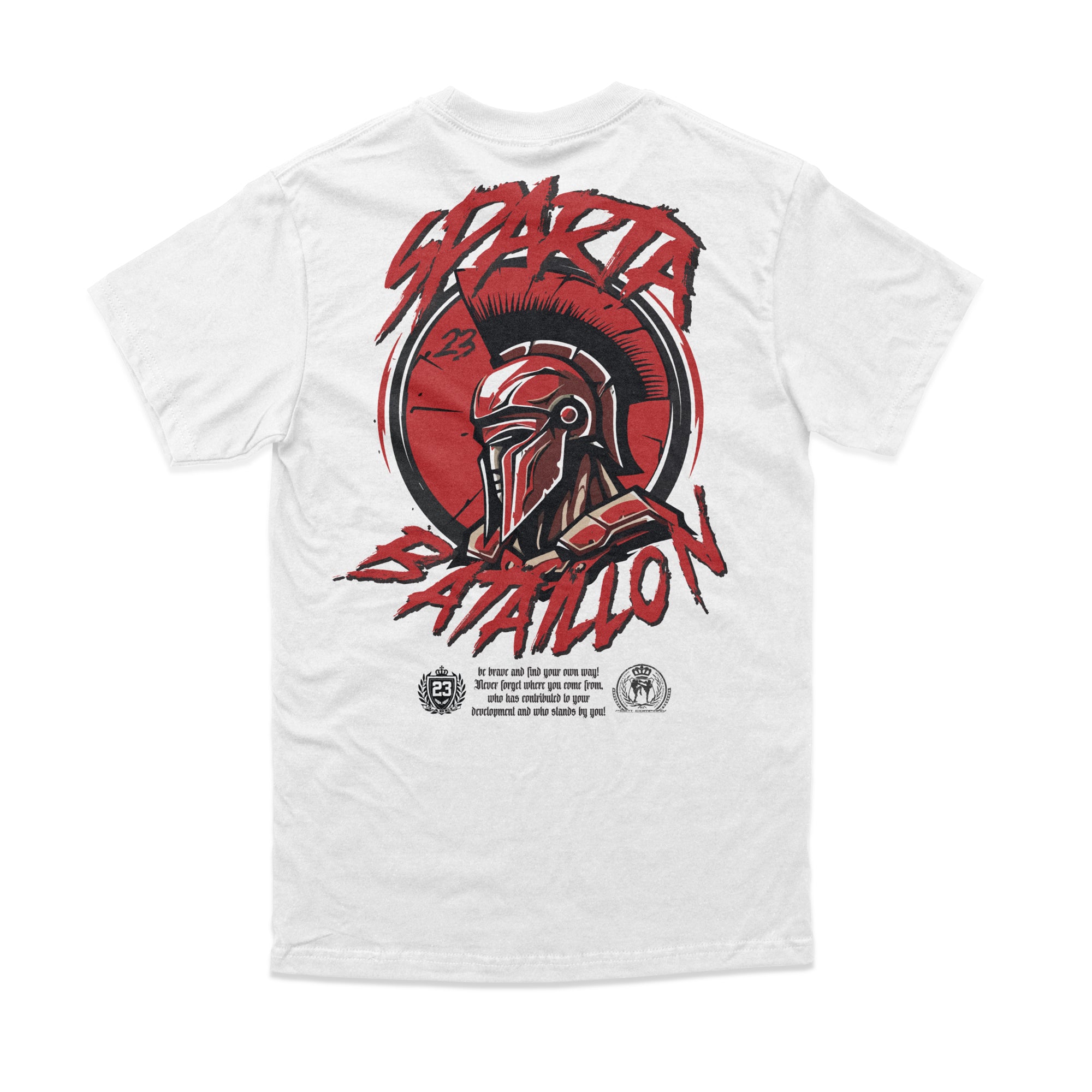 Herren T-Shirt Bataillon weiss Label 23