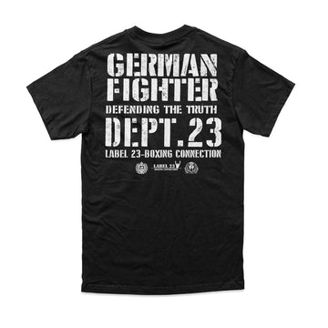 Herren T-Shirt Defending schwarz Label 23