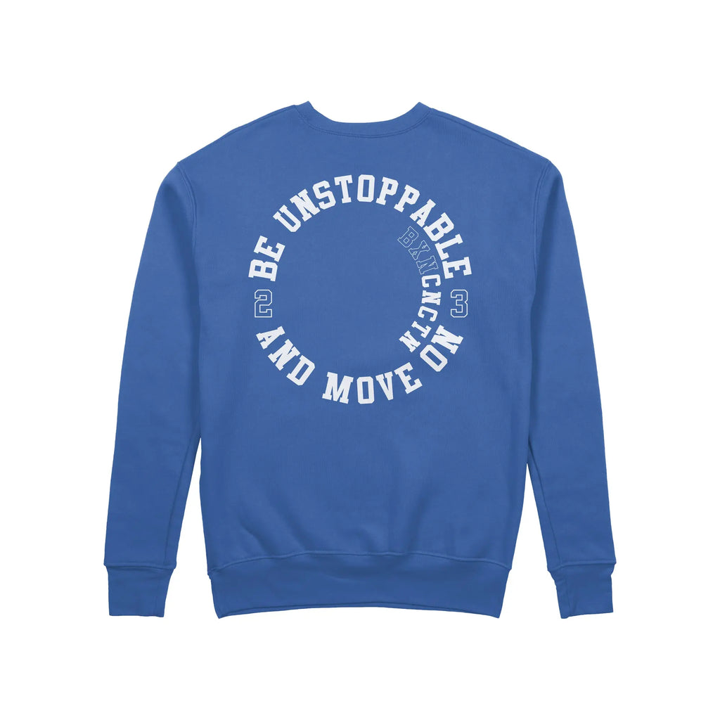 Damen Sweatshirt Be unstoppable royalblau Label 23