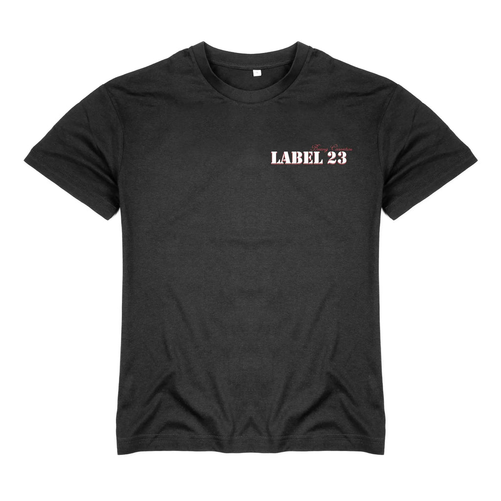 Damen T-Shirt Bataillon schwarz Label 23