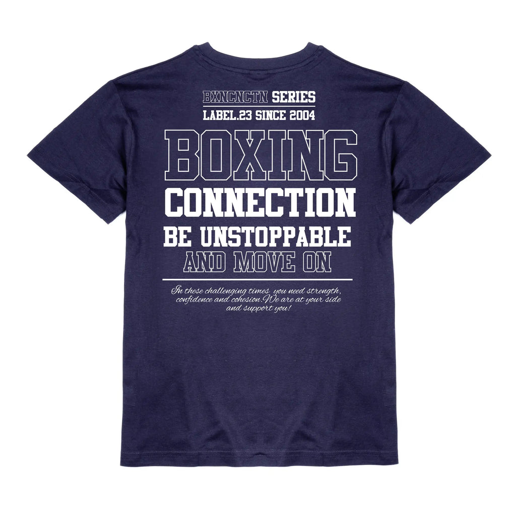 Damen Loose fit T-Shirt Be Unstoppable navy Label 23