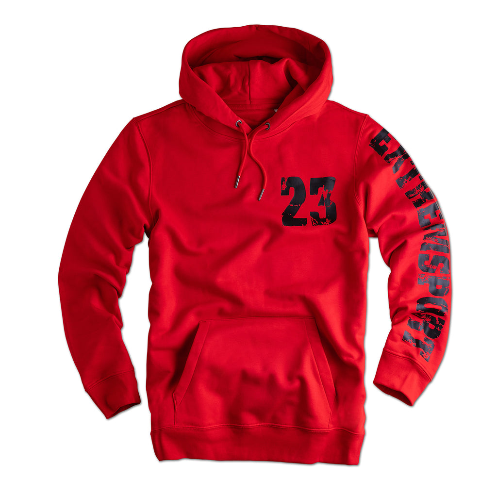 Herren Hoodie Extremsport rot Label 23