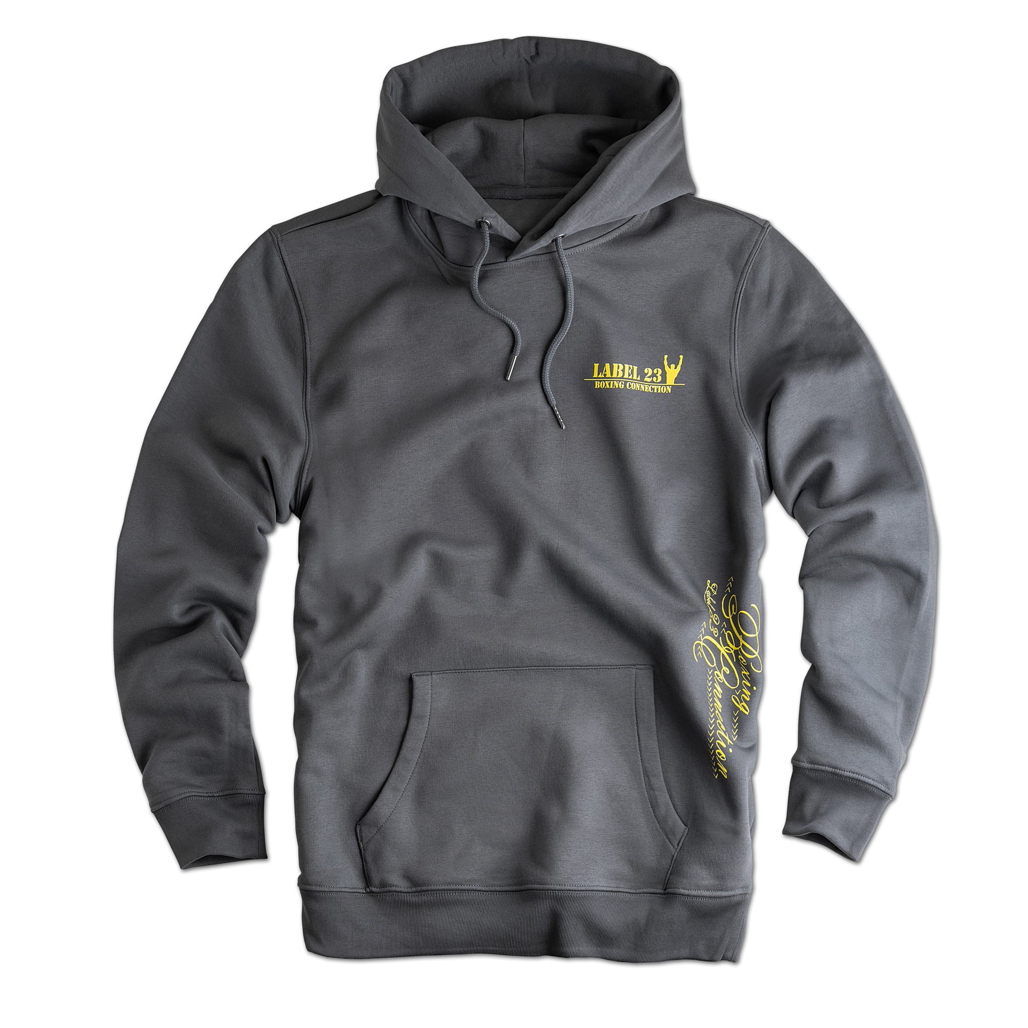 Herren Hoodie BCTA dunkelgrau-gelb