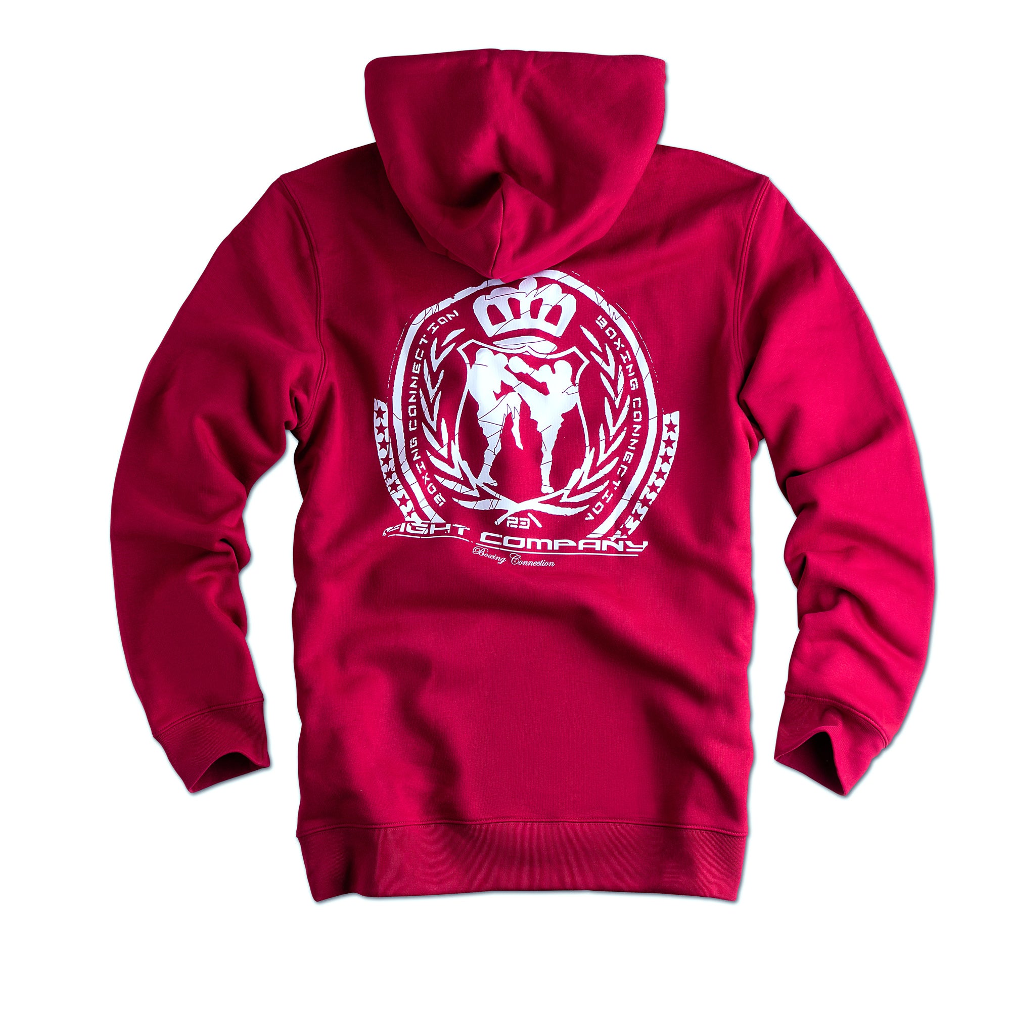 Herren Hoodie BCTA weinrot-weiss