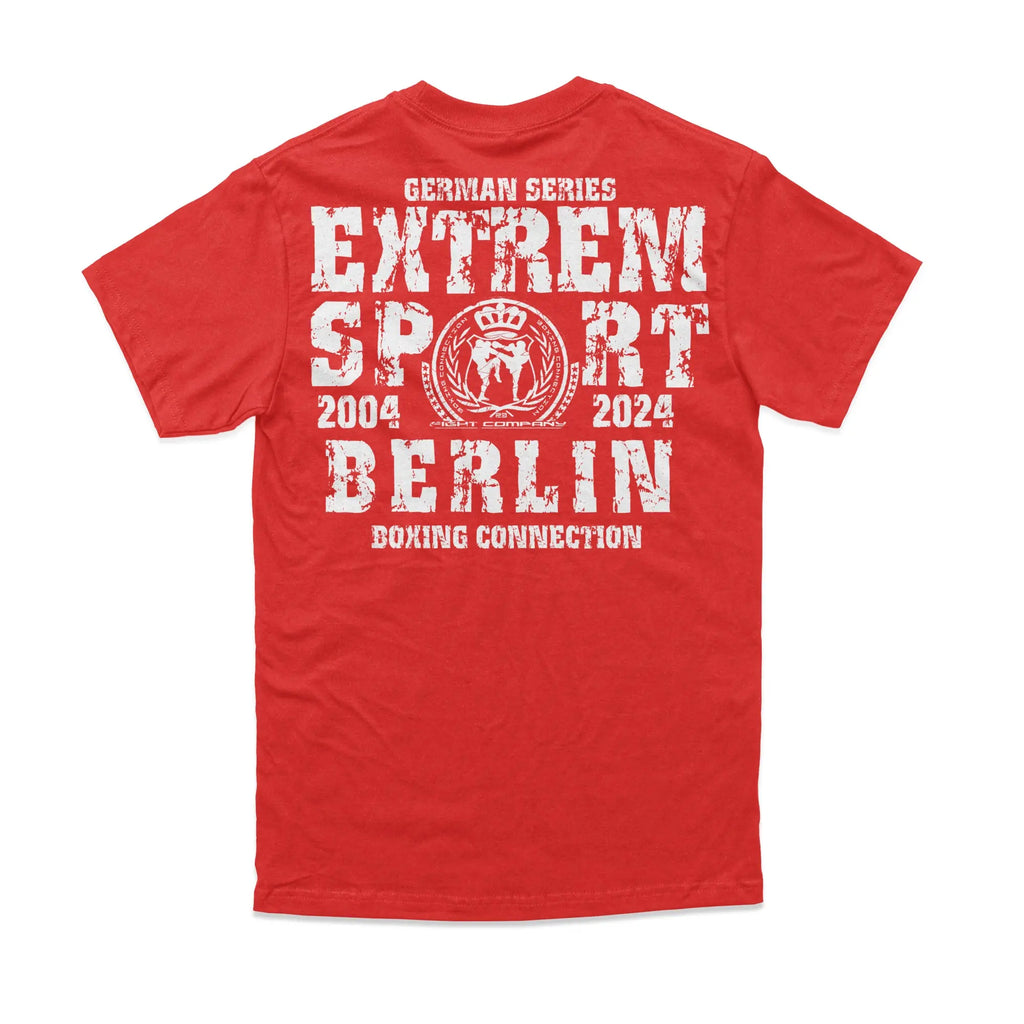 Herren T-Shirt GS2 Extremsport Berlin rot-weiss Label 23 Label-23