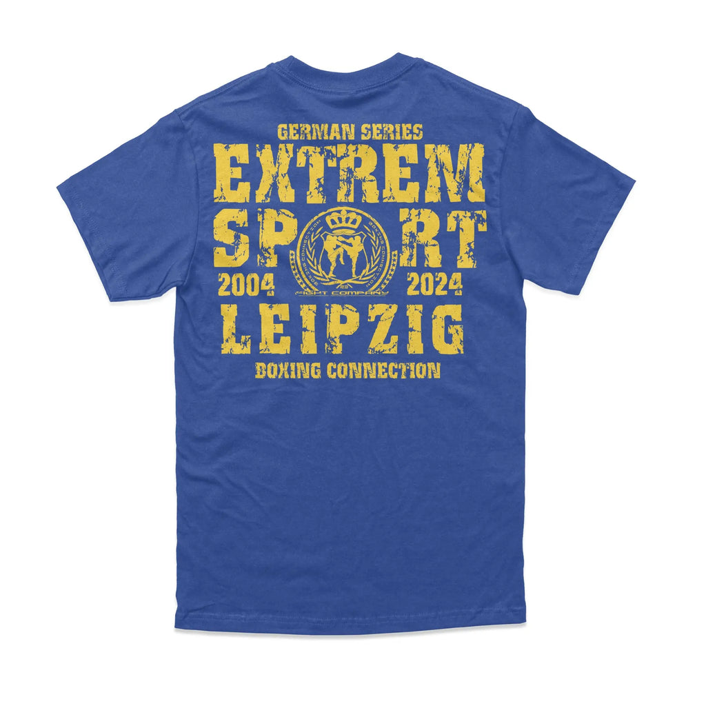 Herren T-Shirt GS2 Extremsport Leipzig blau-gelb Label 23 Label-23