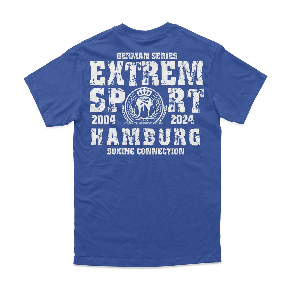 Herren T-Shirt GS2 Extremsport Hamburg blau-weiss Label 23 Label-23