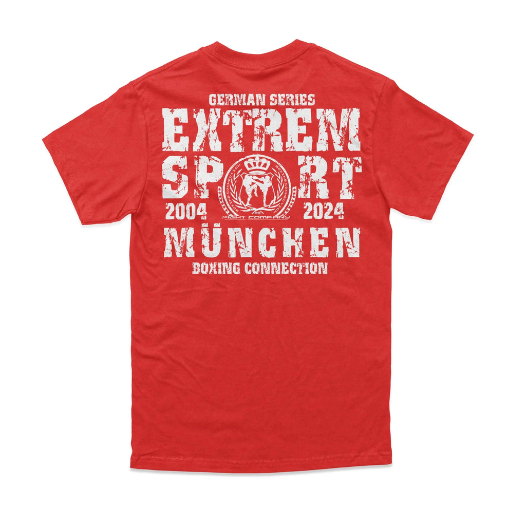 Herren T-Shirt GS2 Extremsport München rot-weiss Label 23 Label-23