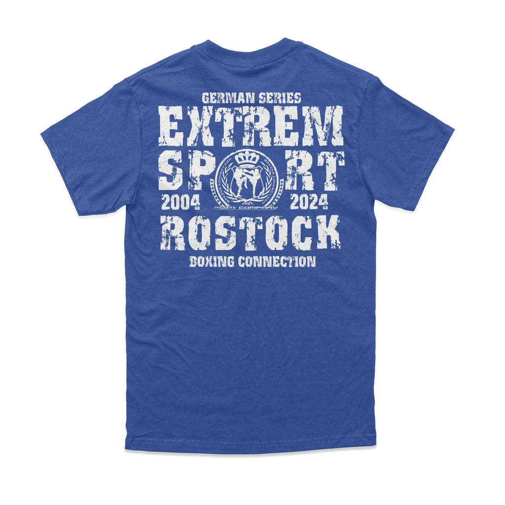 Herren T-Shirt GS2 Extremsport Rostock blau-weiss Label 23 Label-23