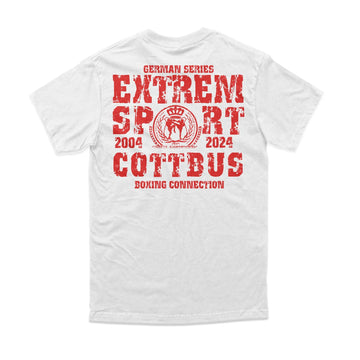 Herren T-Shirt GS2 Extremsport Cottbus weiss-rot Label 23 Label-23