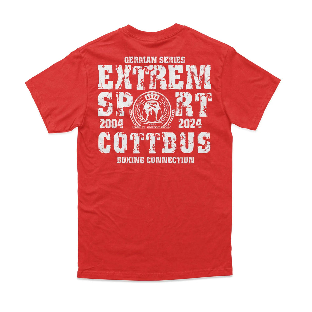 Herren T-Shirt GS2 Extremsport Cottbus rot-weiss Label 23 Label-23