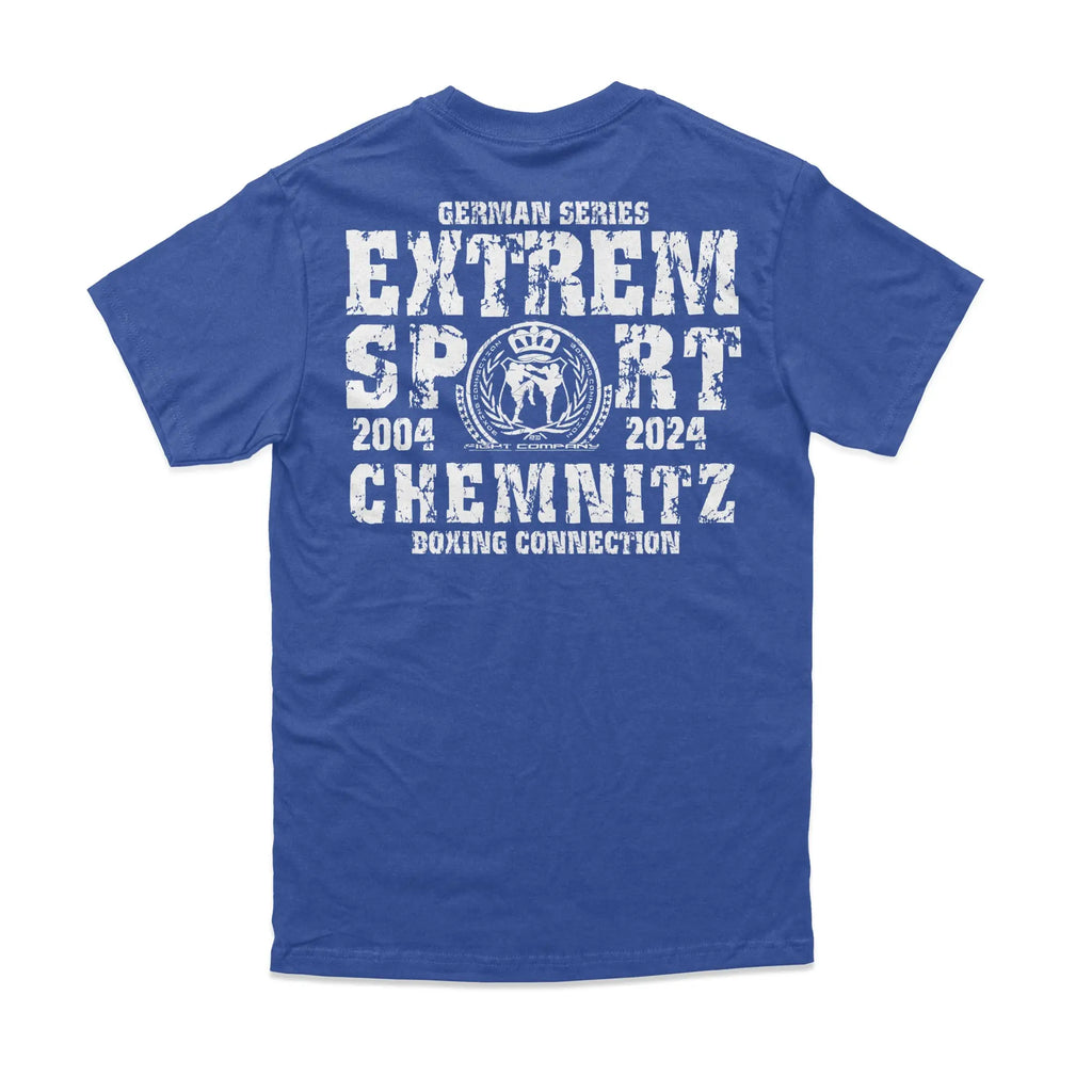 Herren T-Shirt GS2 Extremsport Chemnitz blau-weiss Label 23 Label-23