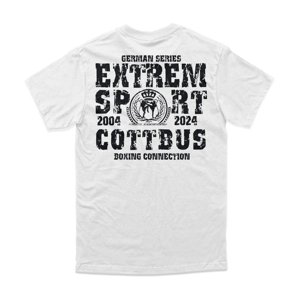 Herren T-Shirt GS2 Extremsport Cottbus weiss-schwarz Label 23 Label-23
