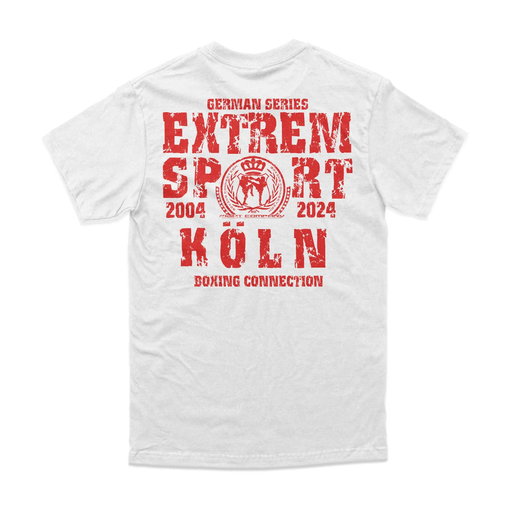 Herren T-Shirt GS2 Extremsport Köln weiss-rot Label 23 Label-23