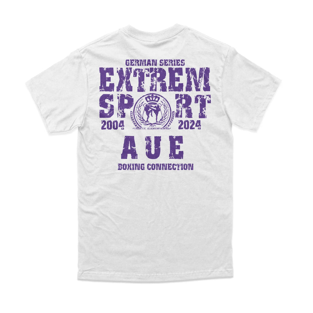 Herren T-Shirt GS2 Extremsport Aue weiss-lila Label 23 Label-23
