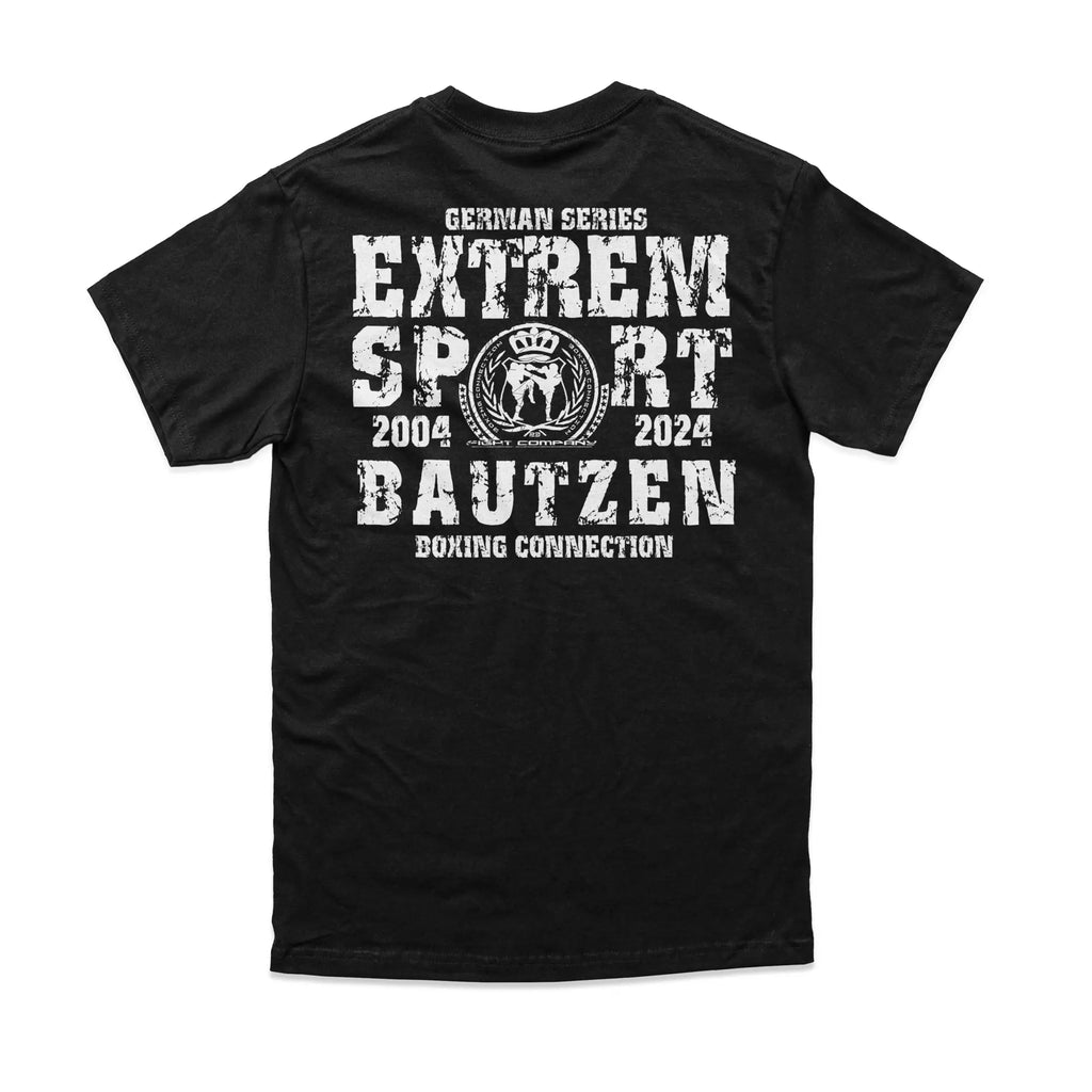 Herren T-Shirt GS2 Extremsport Bautzen schwarz-weiss Label 23 Label-23