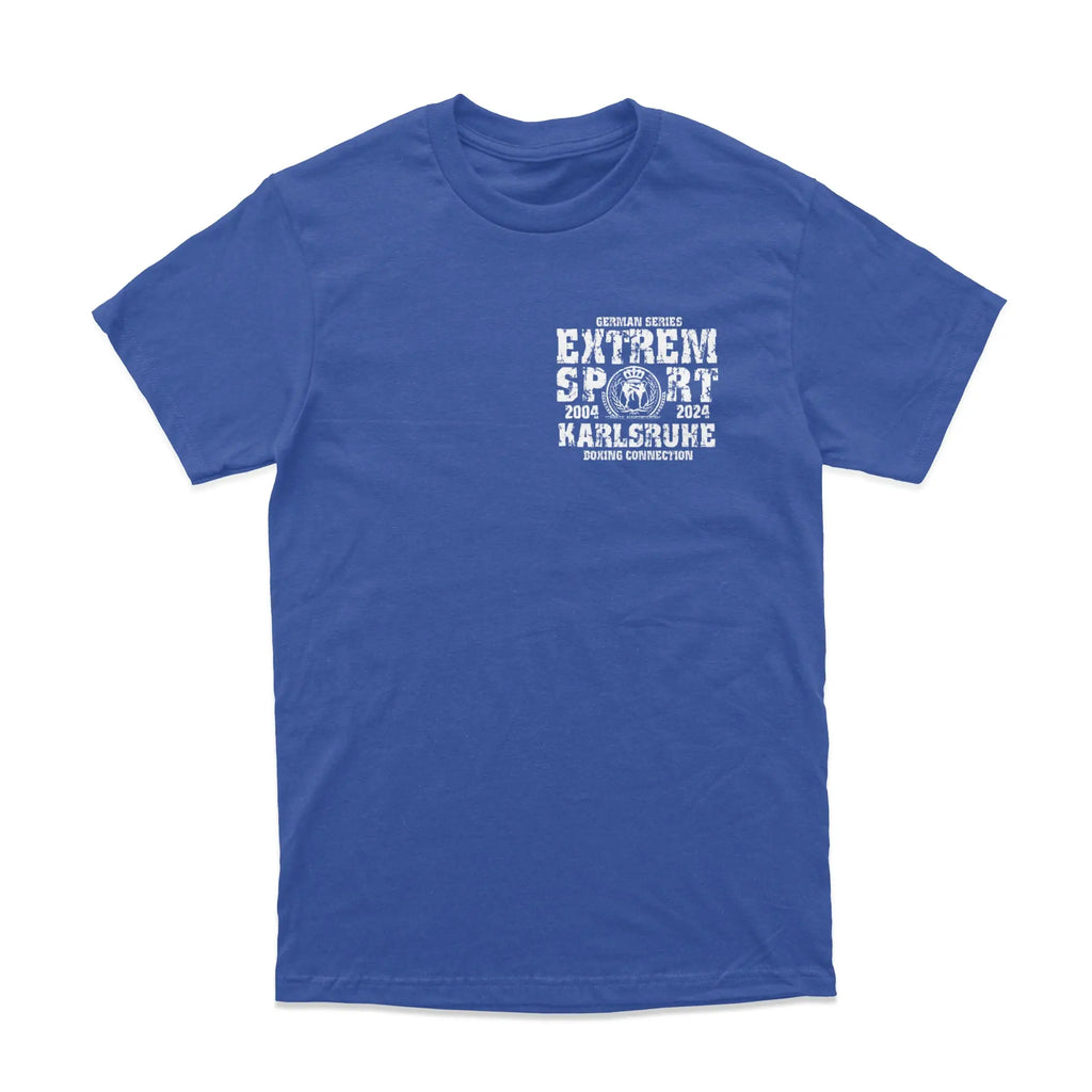 Herren T-Shirt GS2 Extremsport Karlsruhe blau-weiss Label 23 Label-23