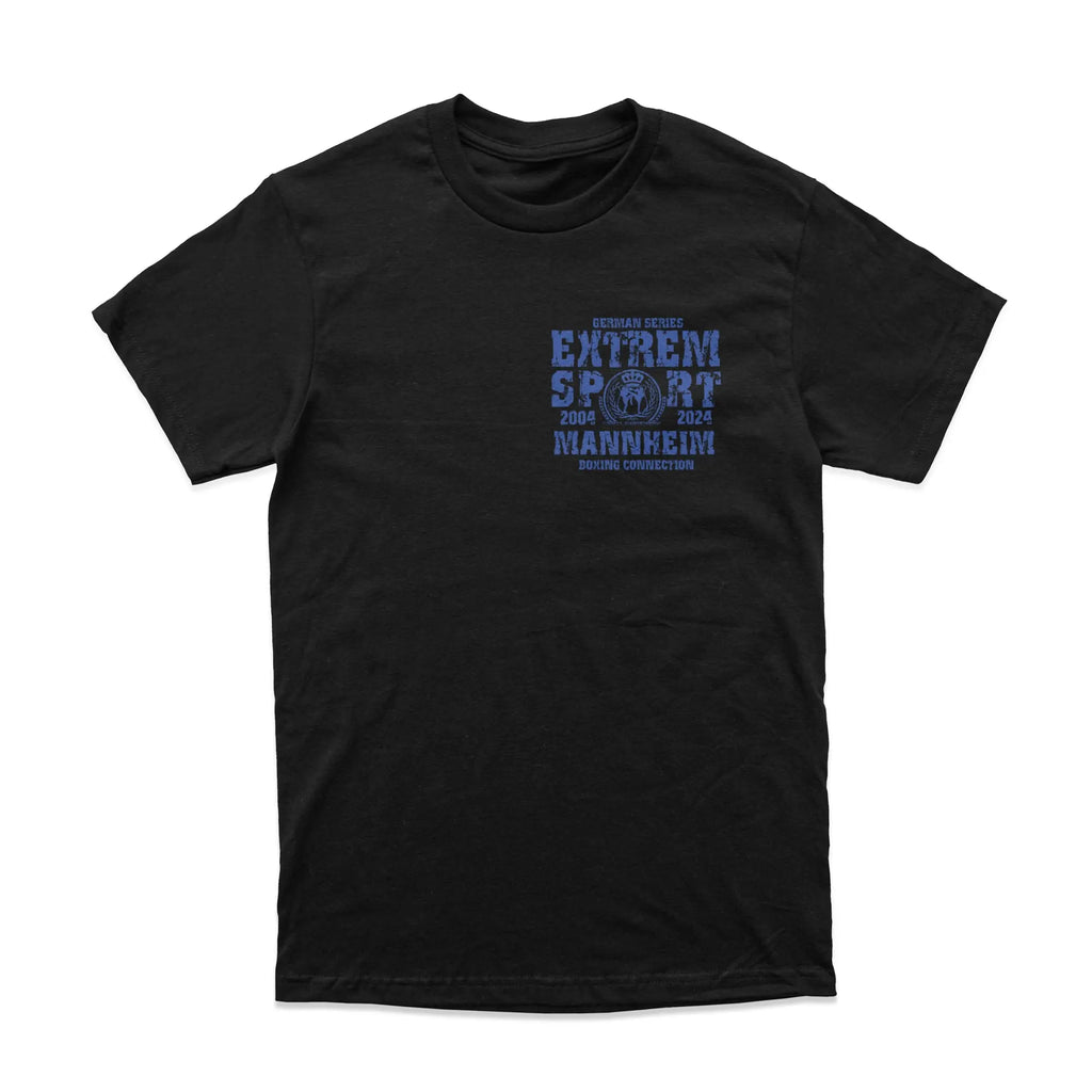 Herren T-Shirt GS2 Extremsport Mannheim schwarz-blau Label 23 Label-23