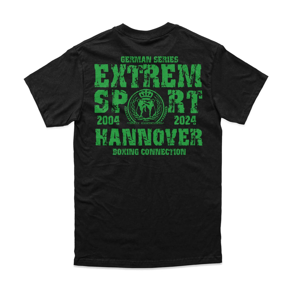 Herren T-Shirt GS2 Extremsport Hannover schwarz-grün Label 23 Label-23