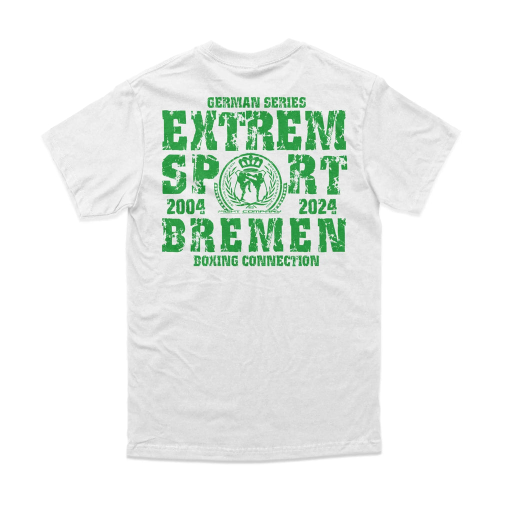 Herren T-Shirt GS2 Extremsport Bremen weiss-grün Label 23 Label-23