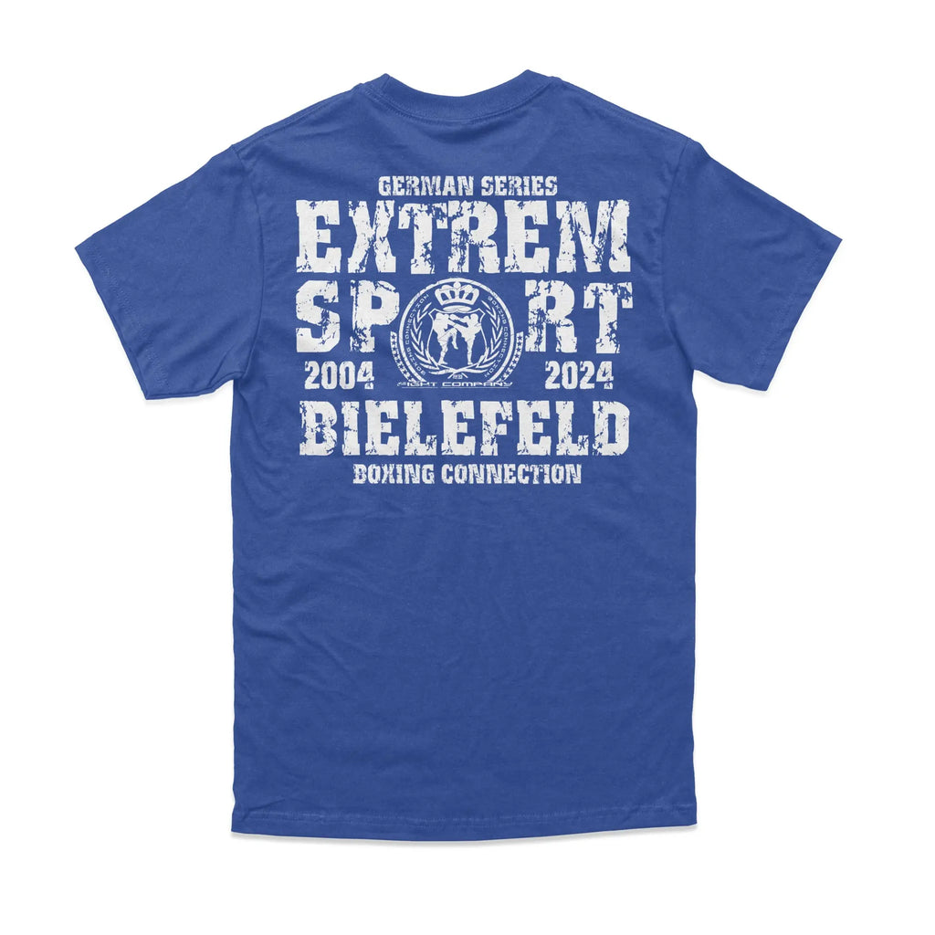 Herren T-Shirt GS2 Extremsport Bielefeld blau-weiss Label 23 Label-23
