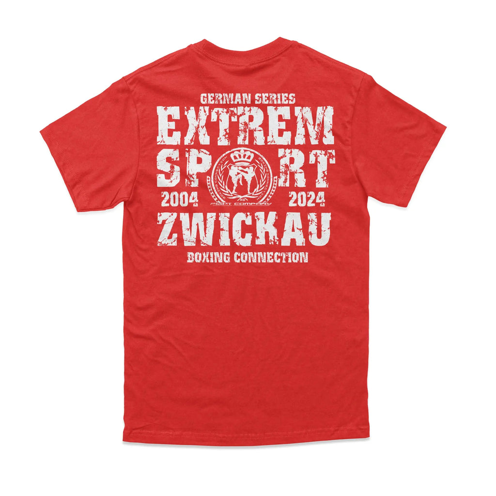 Herren T-Shirt GS2 Extremsport Zwickau rot-weiss Label 23 Label-23