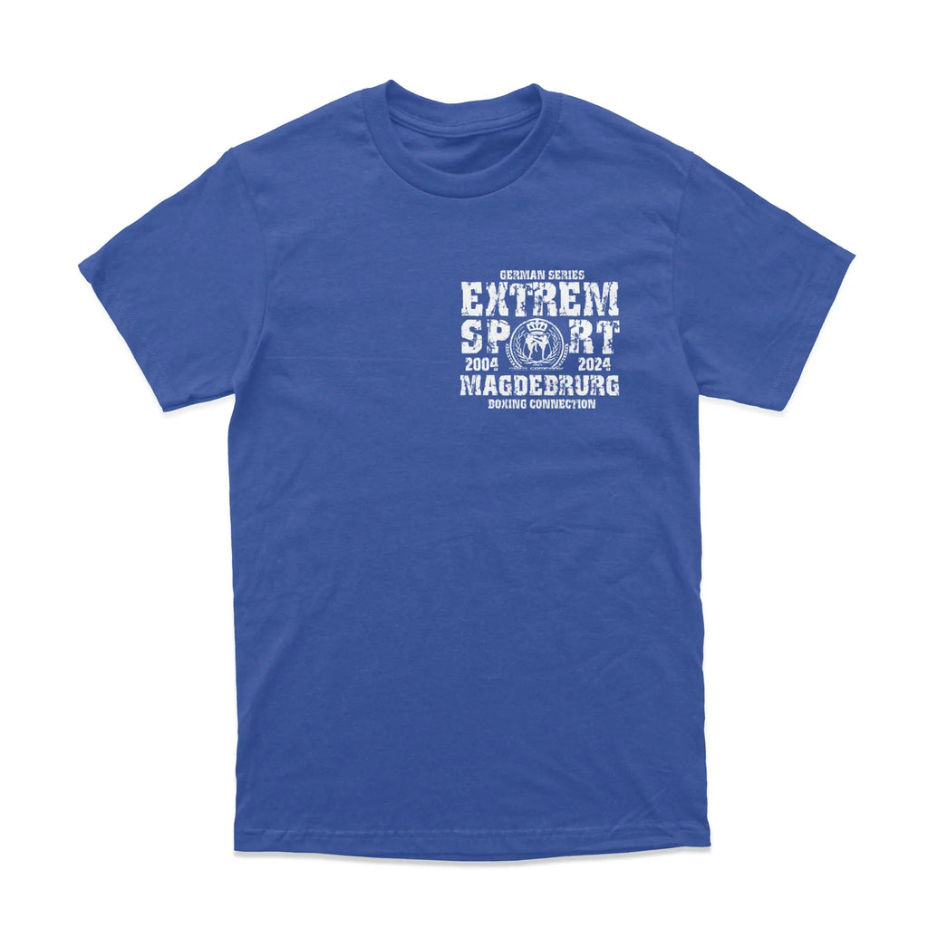 Herren T-Shirt GS2 Extremsport Magdeburg blau-weiss Label 23 Label-23