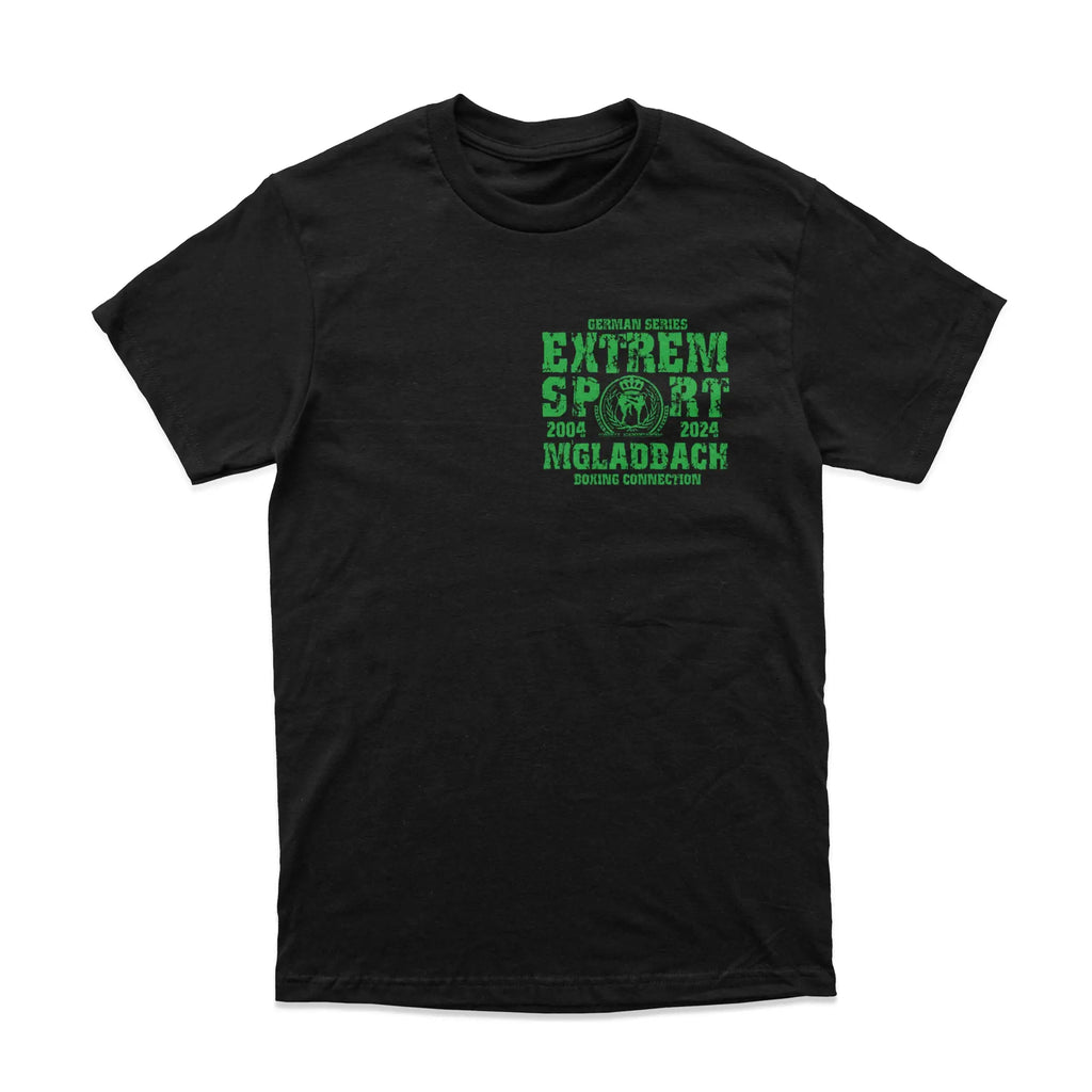 Herren T-Shirt GS2 Extremsport M'gladbach schwarz-grün Label 23 Label-23