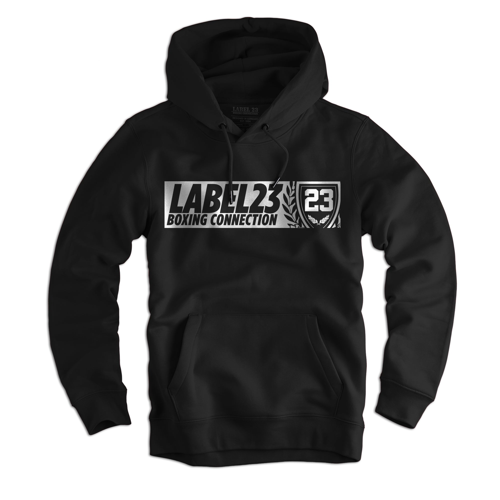 Herren Hoodie L23BC schwarz-weiss