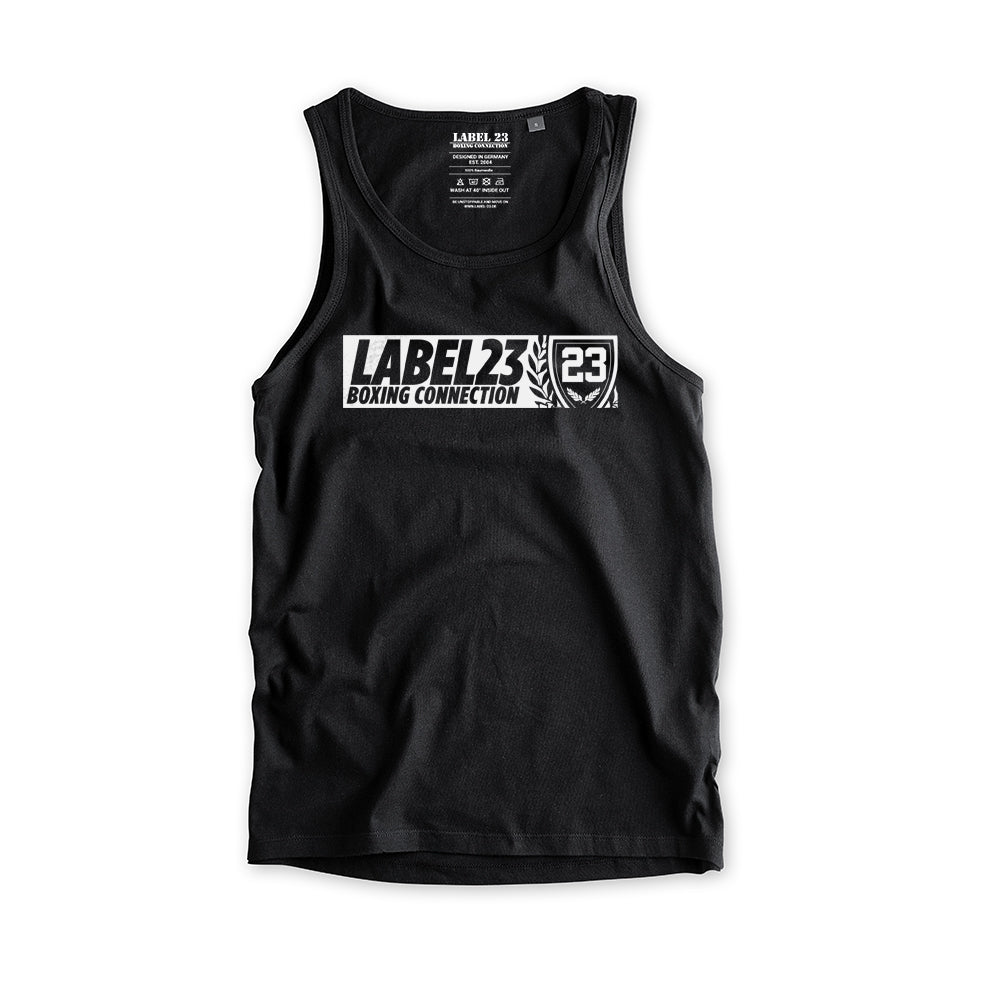 Herren Tanktop L23BC schwarz-weiss