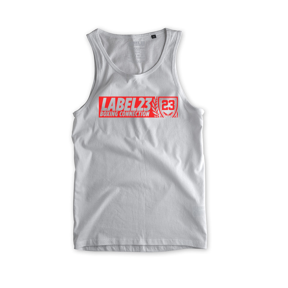 Herren Tanktop L23BC weiss-rot