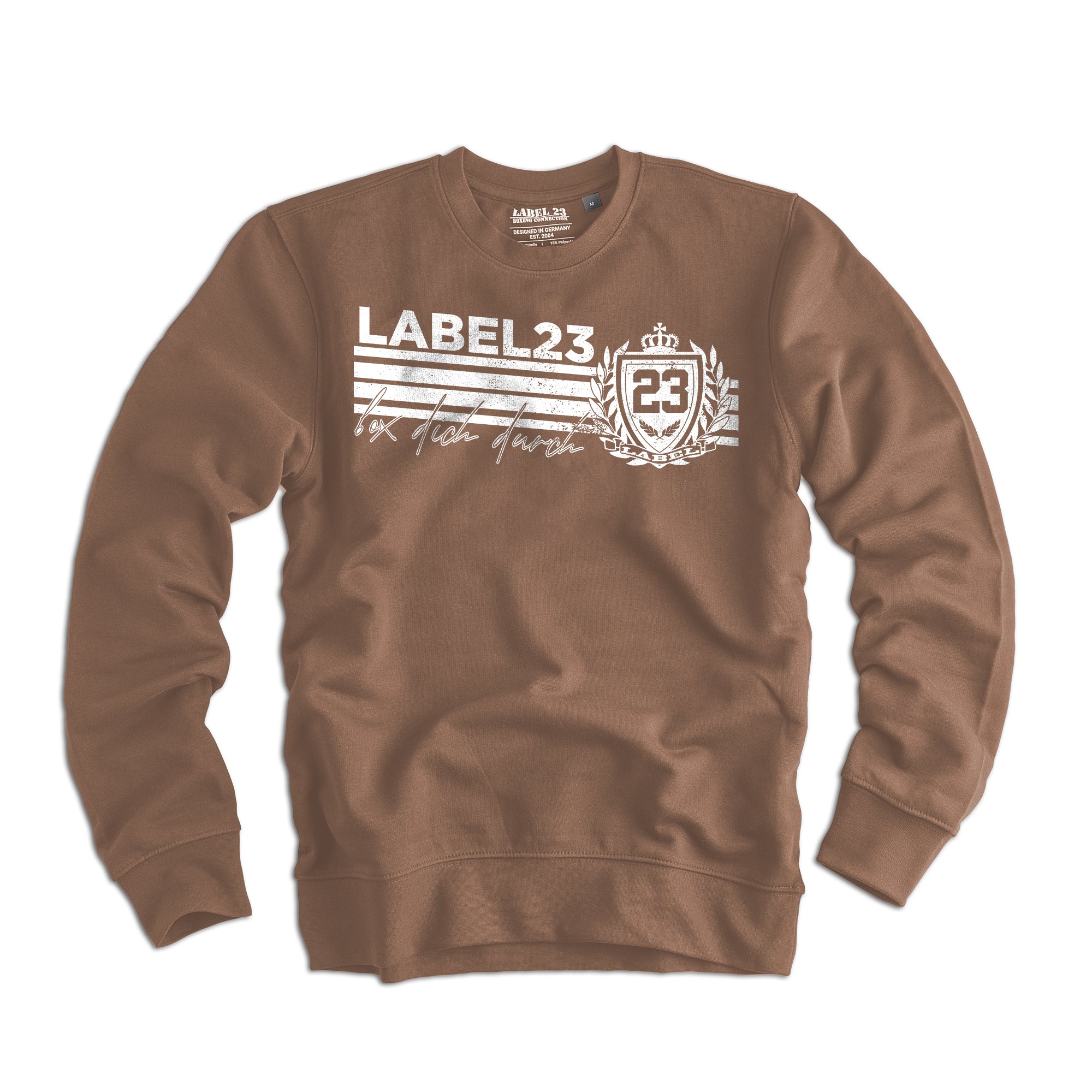 Herren Sweatshirt Sports Performance sienna-weiss