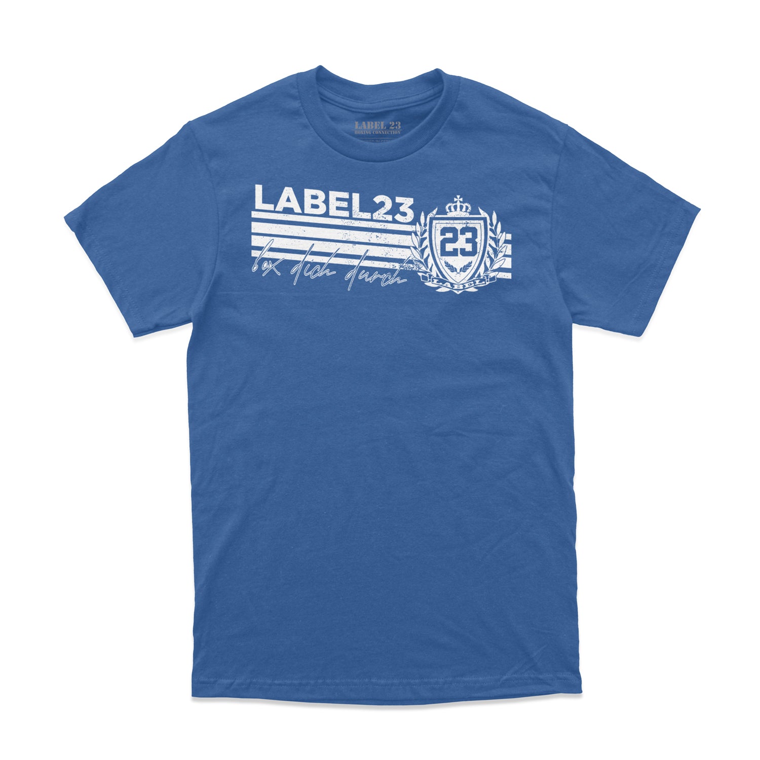 Herren T-Shirt Sports Performance blau-weiss