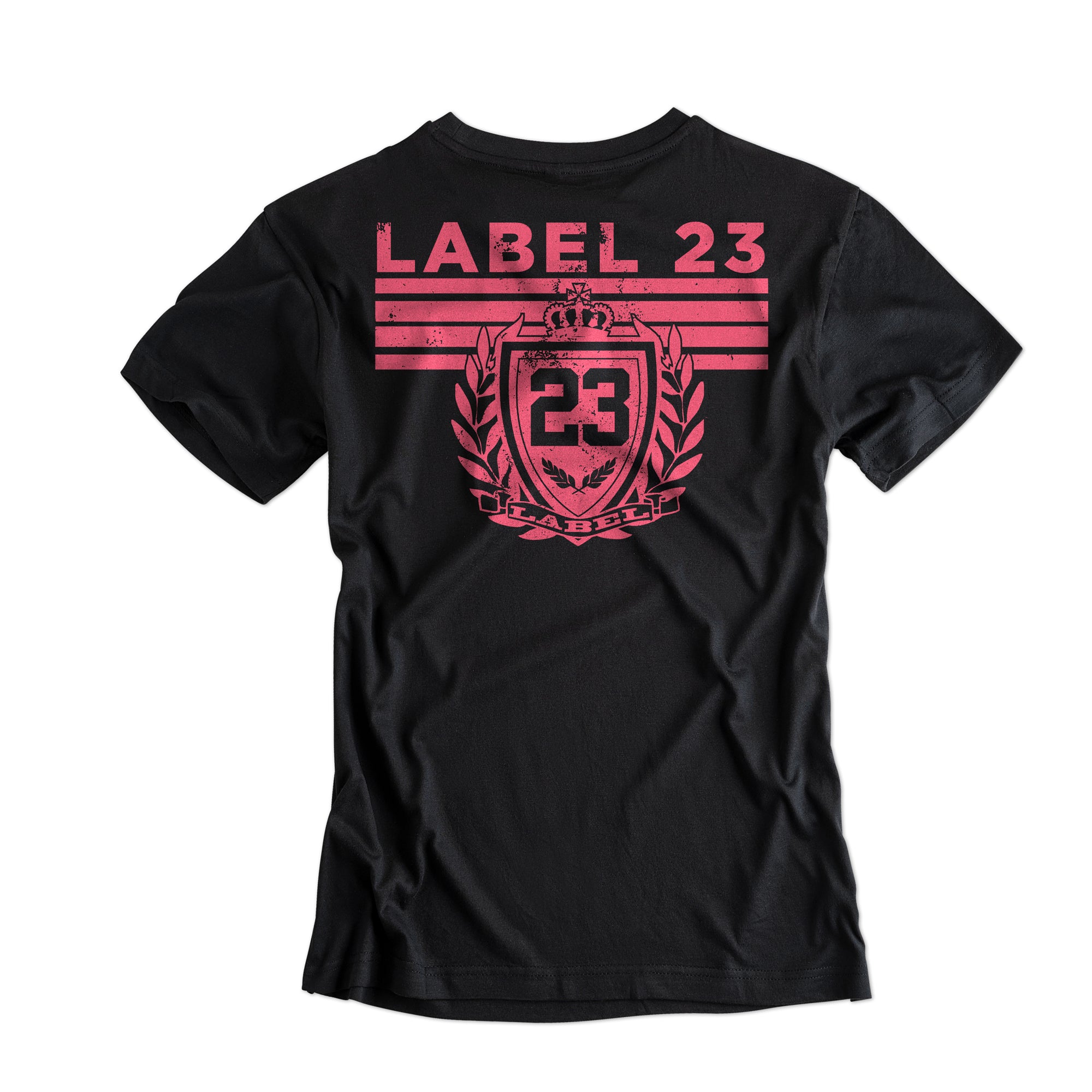 Damen Loose fit T-Shirt Sports Performance schwarz-coral