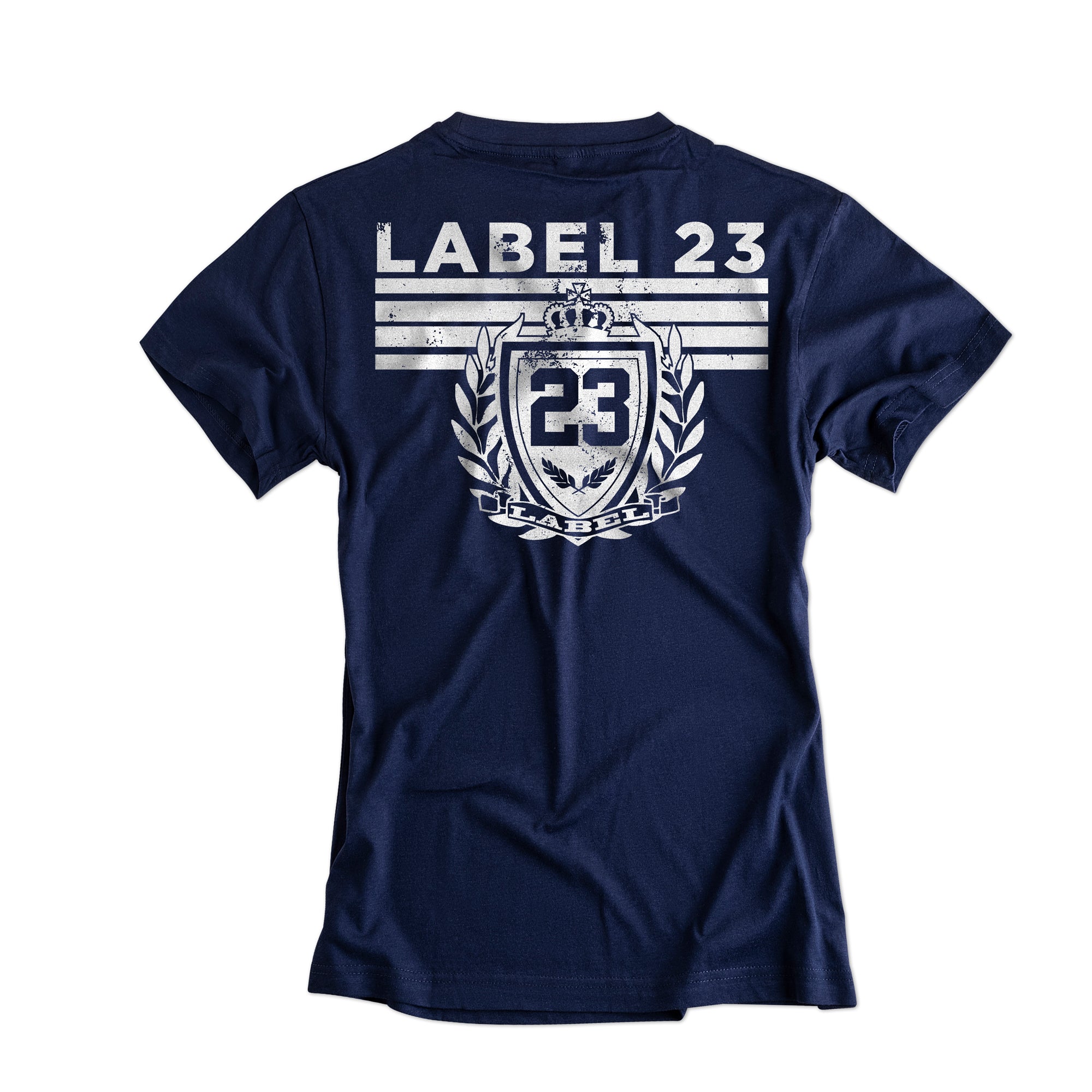 Damen Loose fit T-Shirt Sports Perfomance navy-weiss
